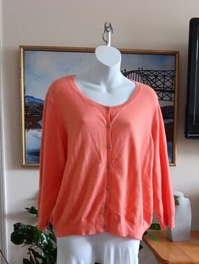 Cato's Button-Front Lightweight Cardigan